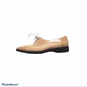 Salvatore Ferragamo Women's suede/leather 2 tone Oxfords beige Size 7 M